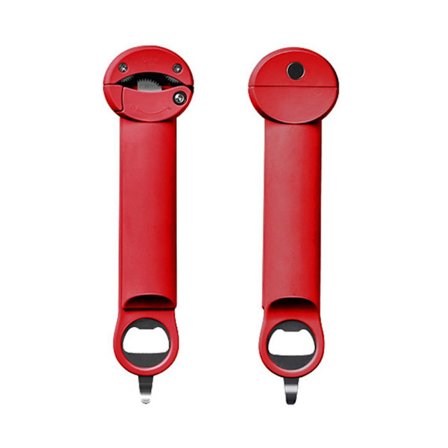 Tilbagetrækkelig Flaskeåbner Jar Åbnere RØD