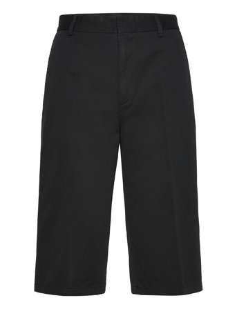 Filippa K Straight Cotton Linen Shorts - Black - 38