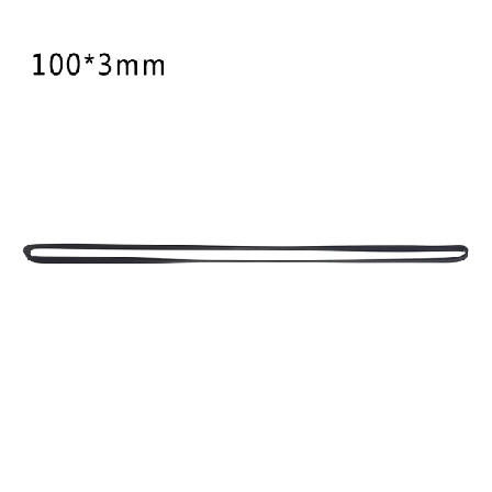 3 mm leveä litteä hihna Levysoittimen kumilenkki LP-vinyylisoittimelle Phono 100 mm