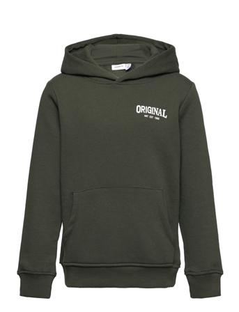 Nkmokaj Swe W Hood Bru Green Name It