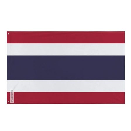 Flagga - Thailand - 120 x 180 cm - Polyester - Fram/backsidan - Metallöglor