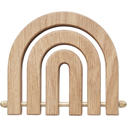 Oyoy living design Regnbue bordskåner, eg og messing - Natur | KitchenOne