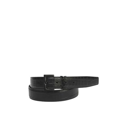 Saint Laurent, Belt Zwart, Heren, Maat:90 CM