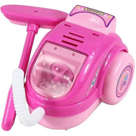 Barneleker Rollespill Støvsuger Realistisk Leke Med Lys & Lyd (rosa) (FMY)