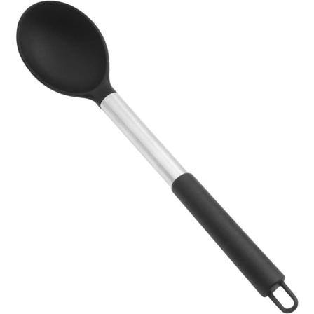 Silikonsked, sömlöst handtag i rostfritt stål och non-stick köksslevar, BPA-fri och värmebeständig upp till 480°F, non-stick silikonköksredskap