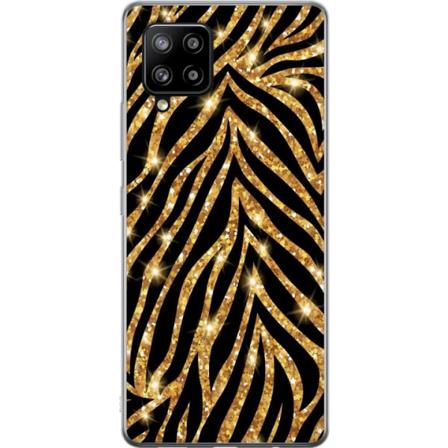 Samsung Galaxy A42 5G Deksel / Mobildeksel - Gull & Glitter