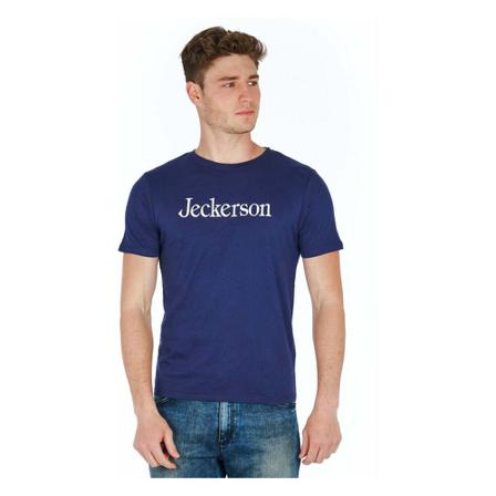 Jeckerson, Blue Cotton T-Shirt Niebieski, Mężczyzna, Rozmiar: 2XL