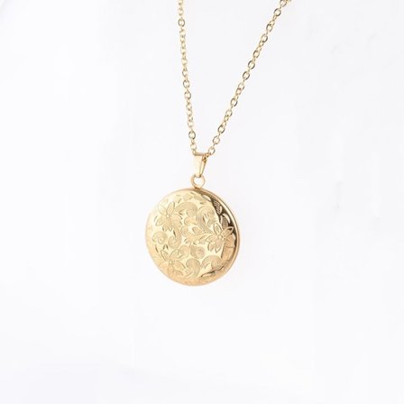 Kaulakoru Photo Image Locket GOLD - varastossa