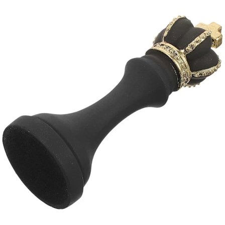 {PL} Kreativ Schackpjäs Harts Schackskulptur Bokhylla Display Gåva Samlare 1 st Svart 16.00X5.50X5.50CM