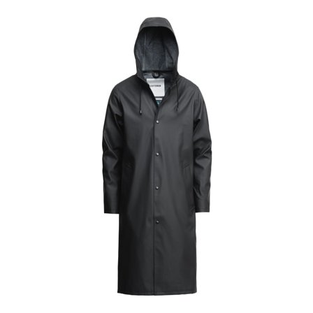Stutterheim Stockholm Long Print Unisex rain jackets Black M
