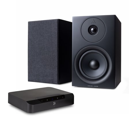 Bluesound POWERNODE EDGE (N230) + Argon Audio FORUS 5 Stereojärjestelmä televisiolle -