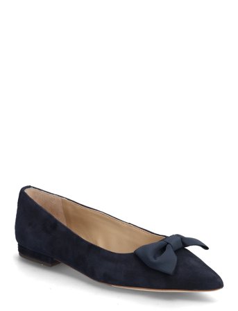 Lauren Ralph Lauren | Londyn Bow-Trim Suede Ballet Flat | 39