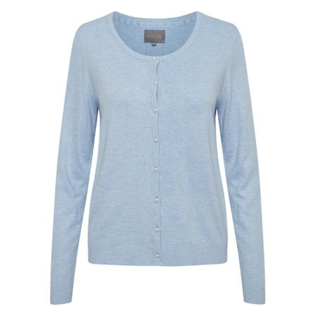 Culture CUannemarie Drop Cardigan Blå, Dame Cardigans