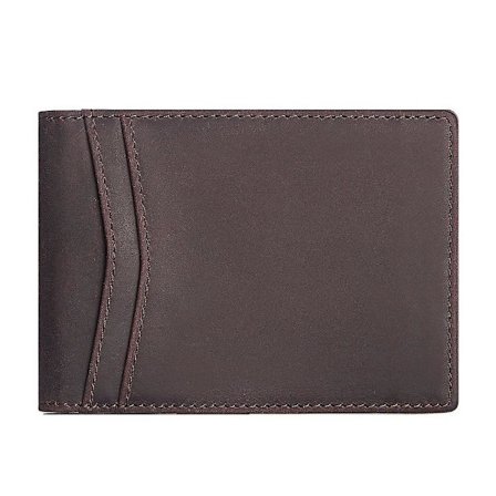 Ultra Slim Fold Front Pocket Wallet i Kohudläder för Herrar