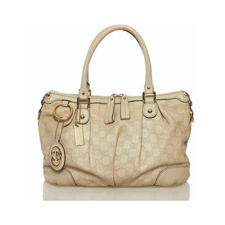 Gucci Vintage Pre-owned HandTass , Beige , Dames , Maat: ONE Size Vintage Tassen