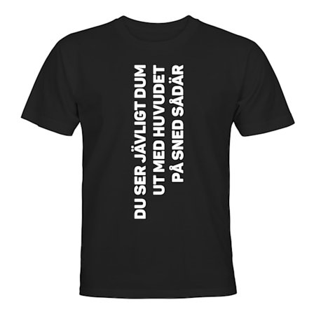 Dum Med Huvudet På Sned - T-SHIRT - HERR