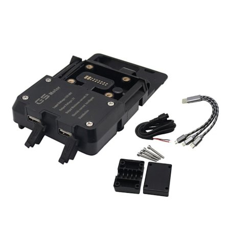 Motorsykler telefonholder, støtsikker mobiltelefonfeste, USB trådløs lading for R1200GS R1200ADV S1000XR F700GS/800GS