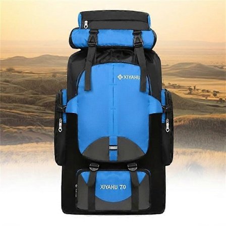 70L Stor Sportsryggsekk Vanntett Bag Ryggsekk for Utendørs Klatring Fotturer-WELLNGS
