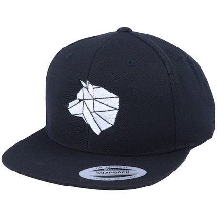 Origami - Black - snapback - Cap - White Paper Wolf Black Snapback - Hatstore
