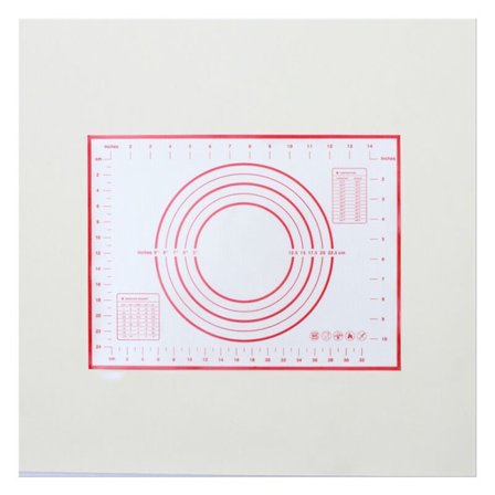 Bead non-stick silikonbakmatta med mått - 30 x 40cm röd