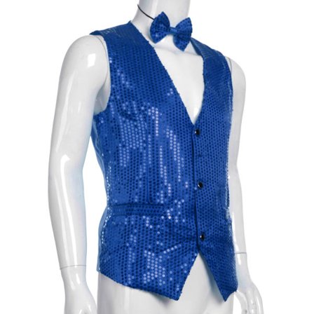 Herr Snygg Kostym Kavaj Djup V-ringad Enfärgad Paljetter Slim Väst Knapp Wa