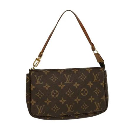 Louis Vuitton Vintage, Pre-owned Pochette Accessoires Monogram Bag Bruin, Heren, Maat:ONE Size,Canvas