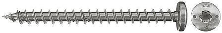 FISCHER Treskrue Panhode 3,5x12mm A2 Rustfritt