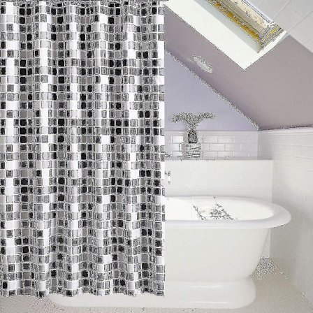 Duschdraperi 200 X 220 cm (B X H), Anti-mögel, Anti-bakteriell, Vattenavvisande, Mjukt Polyestertyg