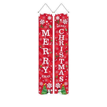Juleskilt Fest Veranda Dør Veggbanner Jul Hengende Dekorasjon