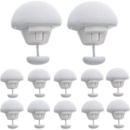 12 Svampeklemmer til at fastgøre tæpper, lagner og gardiner uden at glide [GPA]