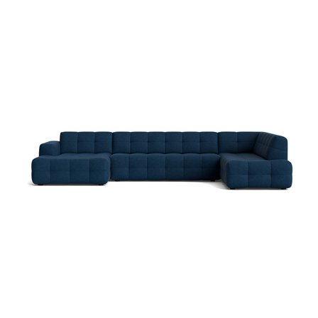 Paris U-sofa, venstrevendt, Aragon Blå - Elegant & Robust Design - 382x218x77cm - Uovertruffen Komfort - Perfekt Familesofa til Stuen