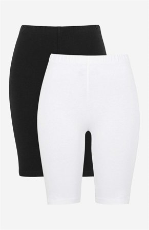 Cellbes of Sweden - Komfortable cykelshorts i økologisk bomuld 2-pack i hvid + sort til damer i størrelse 42/44