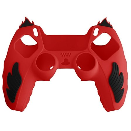 Playstation 5 / PS5 Silikon Skin Deksel Anti-Skli Beskyttelse Flamme Design - Rød