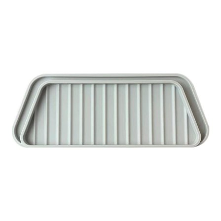 Vedenannostelija Silikoni Jääkaappi Tippa-astia HARMAA NELIÖHARMAA