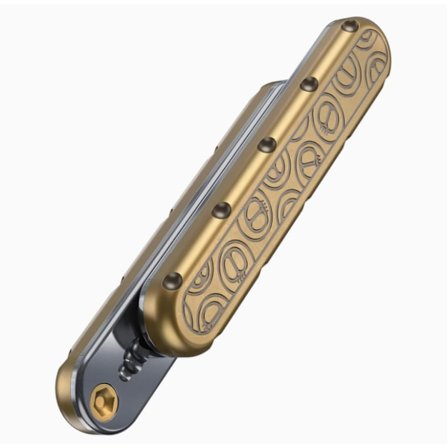 Magnetisk Slider Legetøj - Metal Push-Pull Shiatsu Legetøj - Stresslindring til Kontor/Autistiske Personer (Guld)