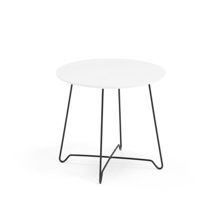 Sofatisch IRIS, H 460 mm, schwarz/weiß