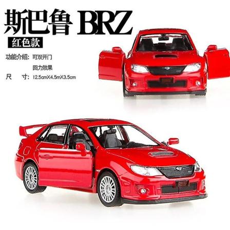 1:36 Subaru Impreza Wrx Sti Diecast-modeller Bilar Modeller av bilar Legeringsfordon Gld3 Coche-leksaker för barn boxed