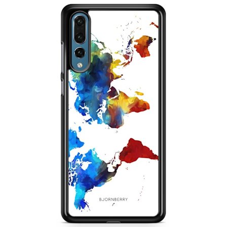 Bjornberry Skal Huawei P20 Pro - Världskarta
