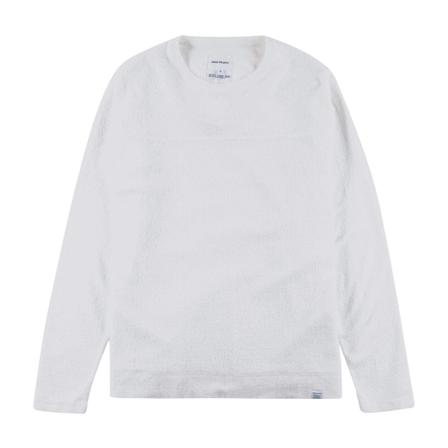 Norse Projects Halfdan Contrast Flame T-Shirt Hvid, Herre Langærmet