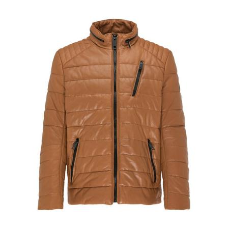 Carlo Colucci Leather Jakke Brun, Herre