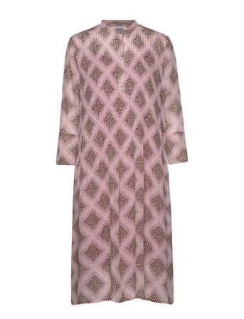 Elm Shirt Dress Aop 9695 Knelang Kjole Rosa Samsøe Samsøe