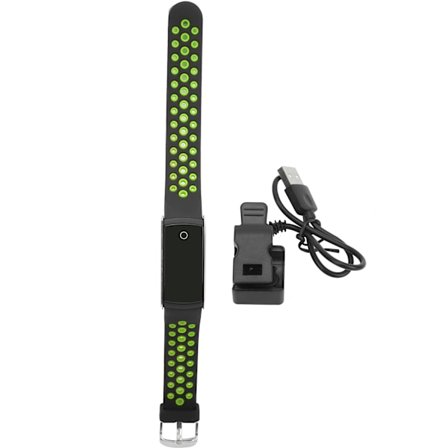 AD22 Älykäs liikuntaranneke Ranneke Kunto Unenlaskenta Terveyden seuranta VedenpitäväMusta Vihreä