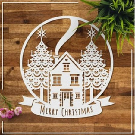 Glædelig Jul Metal Skærende Dies Jule Serie Skabeloner Dies Fræsere Former Indretning DIY Scrapbooking Papir Album Håndlavede Kort