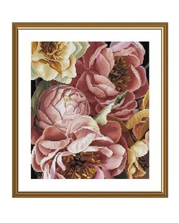 Broderikit Tavla Stilrent Blomster