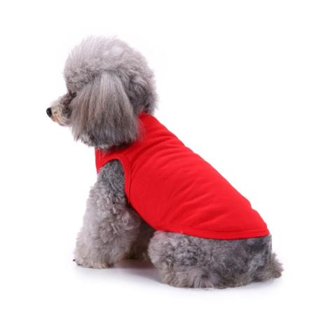 Bomull 1 st husdjurströjor, minimalistisk hund-T-shirt, söt andningsbar