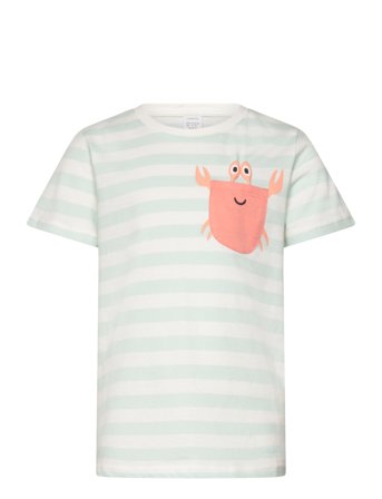 Lindex Top Ss Crab Pocket - Green - 92