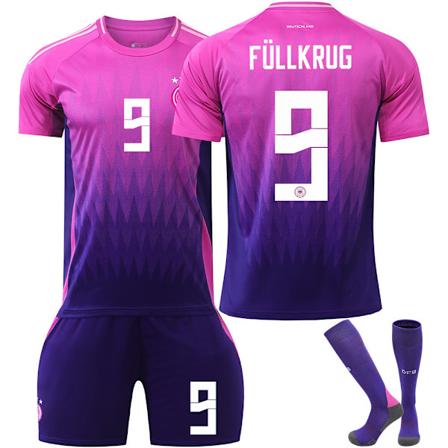 2024 Tyskland Bortalandslagströja Nr. 9 N. Füllkrug Tröja 26 26 9 Füllkrug