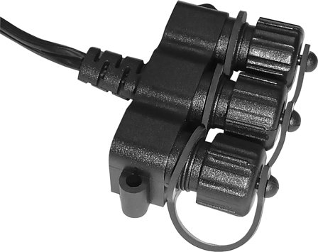 Garden Lights 6006011 Grenuttak 3-veis, 12 V, Stikkontakter & kabler