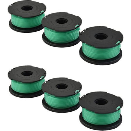 6 stk Gresstrimmer Spole Line Gressklipper Reservedel For Black & Decker Gl7033 Gl8033 Gl9035[PB]