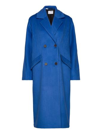 Slfnew Element Wool Coat B Blue Selected Femme
